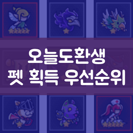  오늘도환생 공략 (펫 개념 및 파밍 우선순위) - 정령의 고원