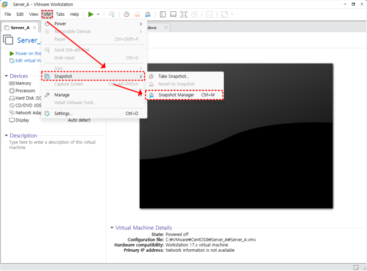  [Emulator Guide] VMware Snapshot 설정 방법