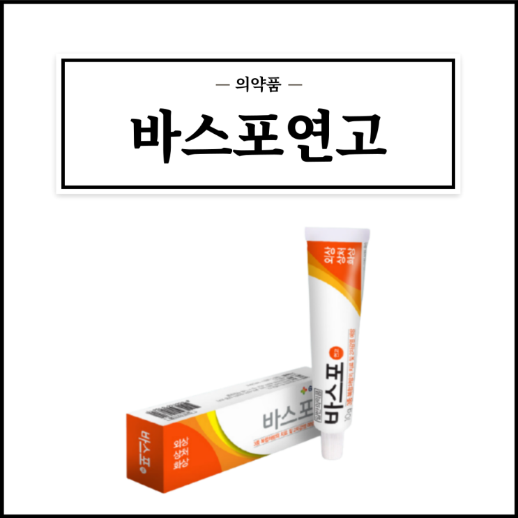  바스포연고, 효능효과/사용법/부작용/주의사항 등 간단정리