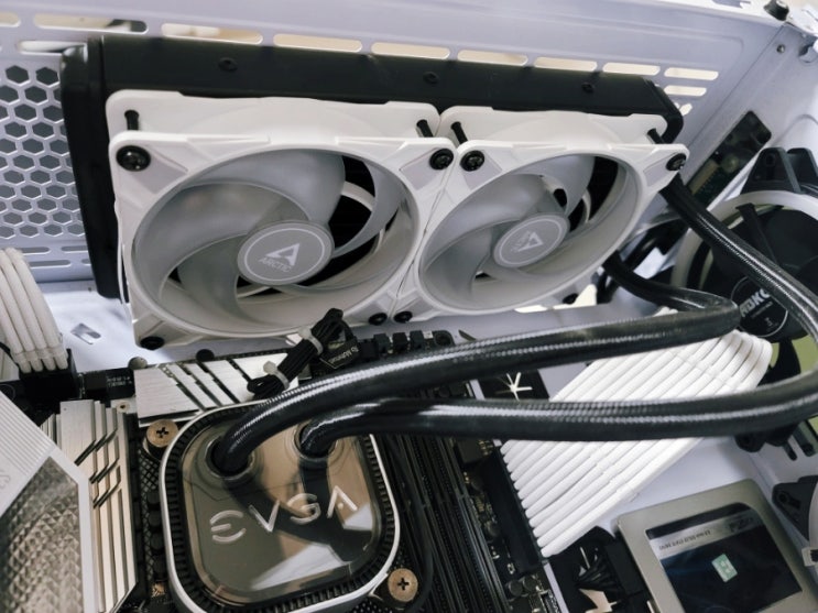  EVGA CLC240 수냉쿨러 팬교체(feat. ARCTIC P12 PWM PST ARGB) 소음, 성능 비교