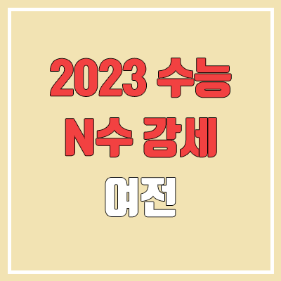 2023 수능 점수 N수생·재수생 강세 여전 (고3, 졸업생, 검정고시)