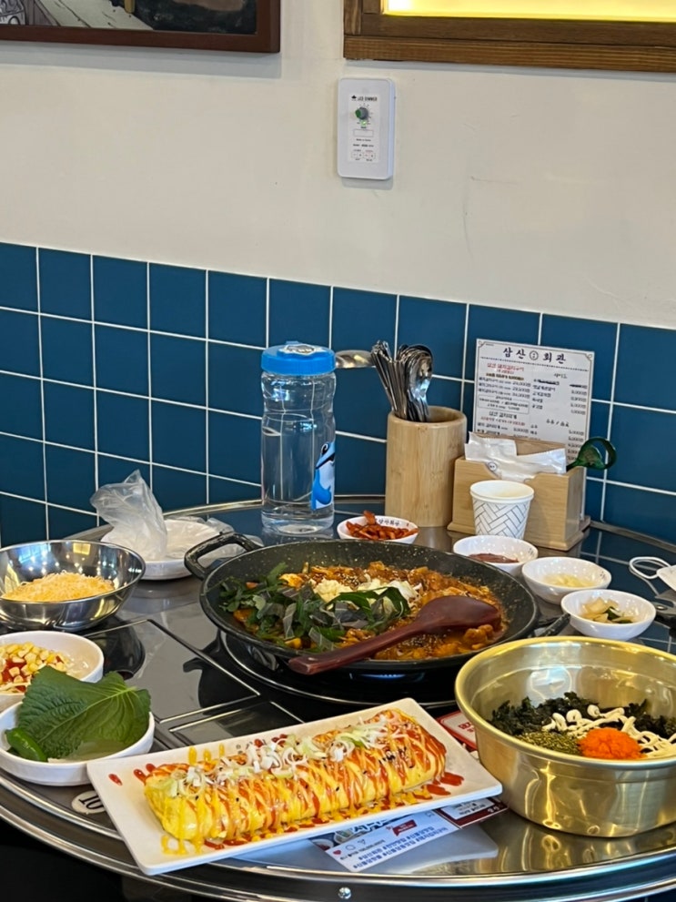  천안회식장소 로 좋은 신불당동맛집 삼산회관 돼지김치 구이