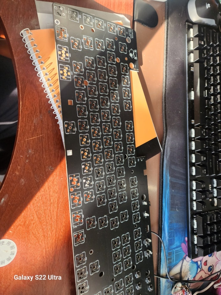  로지텍 g613 mx 스위치로 개조하기 위한 mx스위치 호환 g613 개조기판 간단리뷰