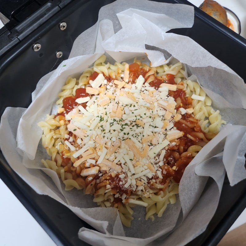치즈오븐스파게티??? 치즈에프스파게티!! -에어프라이어로 치즈오븐스파게티 만들기