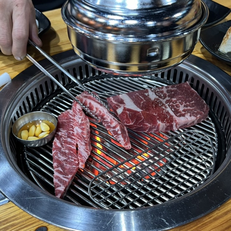  회식장소로 좋은 성남 태평동 소갈비살 맛집 | 숯으로간고기 본점