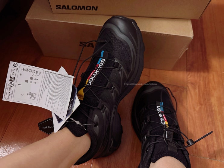  살로몬 커플 스니커즈 :: Salomon XT-6 ADV Black, 크림(Kream) 구매 후기 (feat. 구입가격과 사이즈팁)