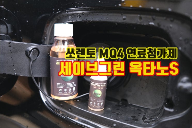 쏘렌토 MQ4 연료첨가제 세이브그린 옥타노S 연비향상 엔진클리닝