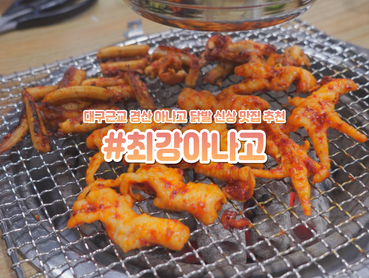  대구근교 경산 닭발 맛집 최강아나고 신상 술집 가볼만한곳