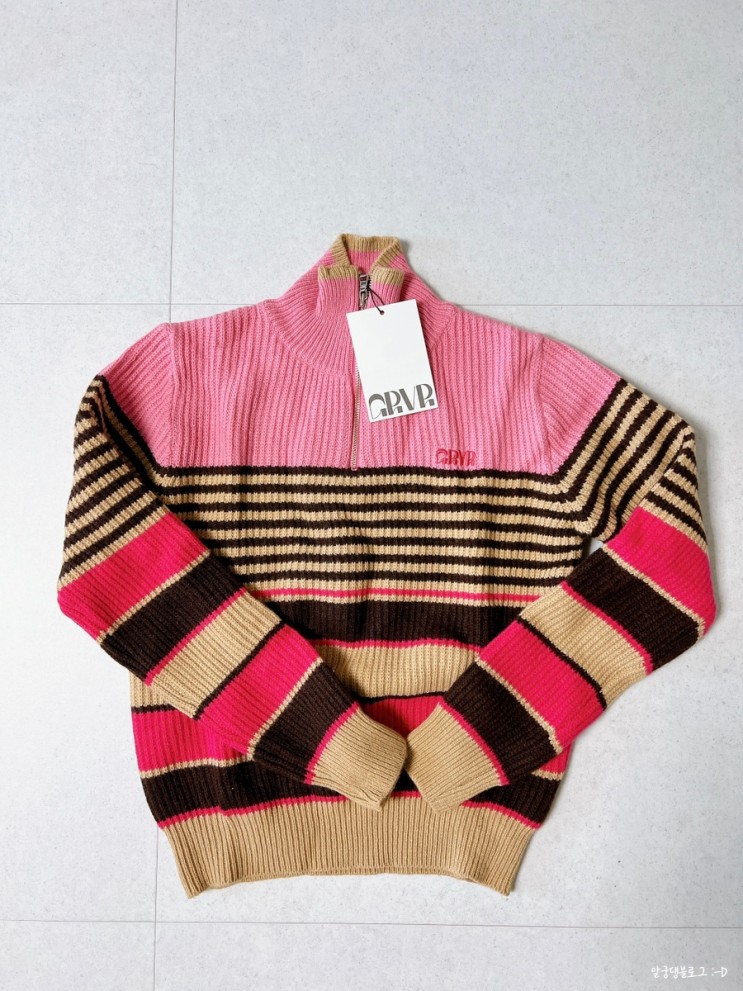 그로브 니트 / GROVE 21 winter baily knit pink