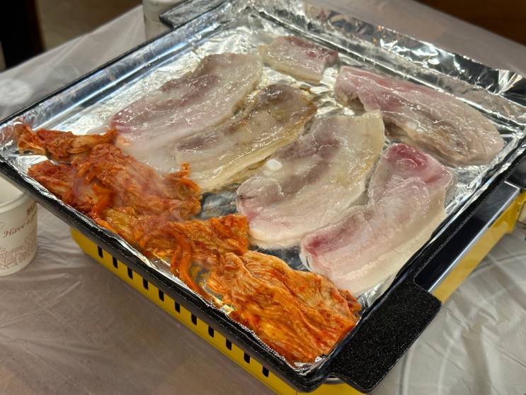 대전 중리동 맛집 냉동삼겹살 맛있게 먹은 미향식당