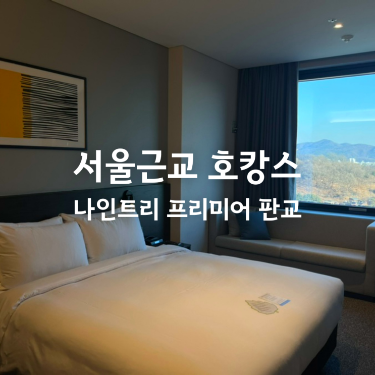  서울근교호캉스 추천 - 나인트리 프리미어 판교 호텔 후기 (파미어스 몰 연결, 수영장 이용, 호텔뷰)