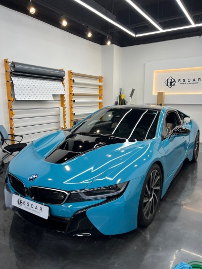 인천 계양구 / 전체 랩핑 / 아쿠아 블루 / BMW / i8