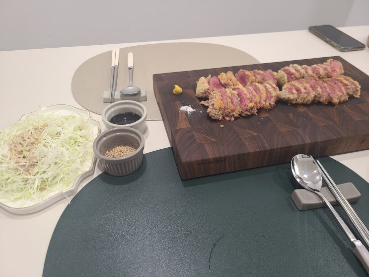  [집밥-보통날] 집에서도 할 수있다!!! 규카츠(牛かつ)
