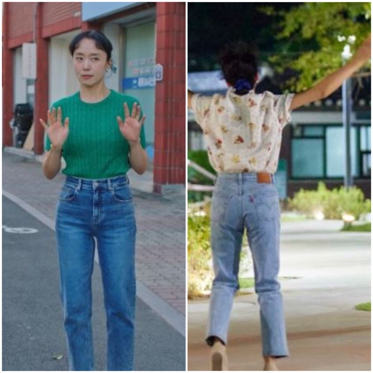  지금 가장 핫한 전도연 청바지 모음 - 앨런아크, 리바이스 501 (여자청바지추천)
