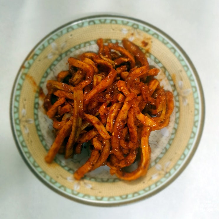  백종원 무말랭이 무침 만드는 법 황금 레시피
