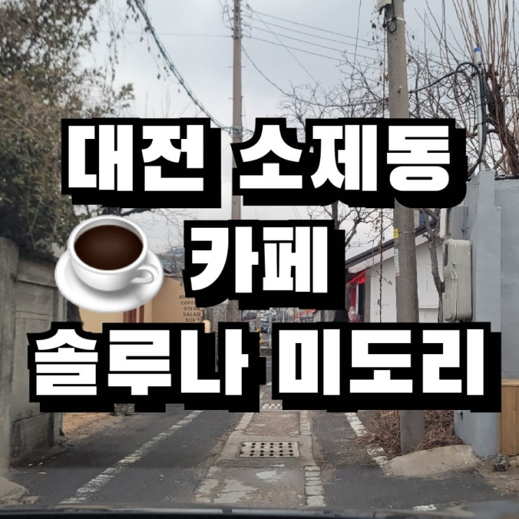  대전 소제동 카페 ️ 탐방 소제 솔루나 그리고 미도리 비교