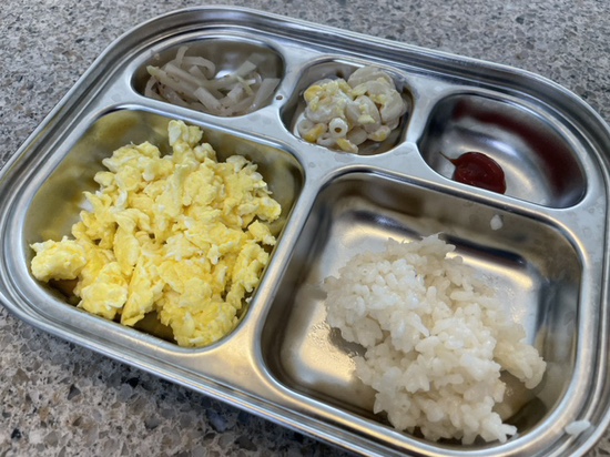  오늘의 아침_에그스크램블(20개월 아기_3분 요리)