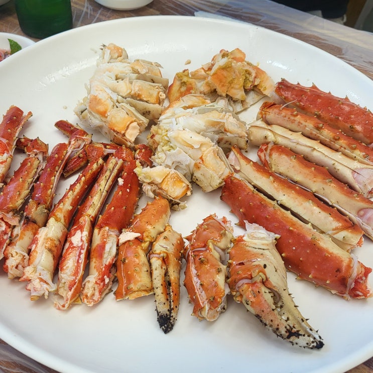  울산 정자 맛집 : 수율이 좋은 킹크랩 후기 대게명가