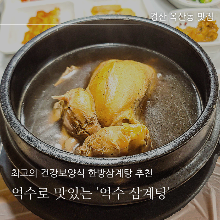  경산 옥산동맛집 억수삼계탕, 약재 듬뿍 억수로 건강한 보양식