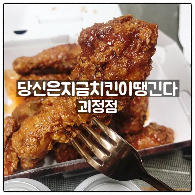  당신은지금치킨이땡긴다 괴정점 당치땡 블랙킹 의성양념치킨 맛 후기