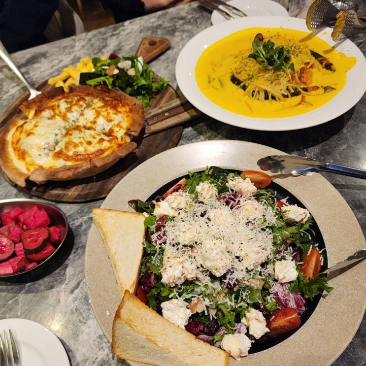  [인계동 나혜석거리 맛집] 수원시청역 이탈리안 식당 '도프셰프' 파스타 피자라자냐 리코타치즈샐러드 후기
