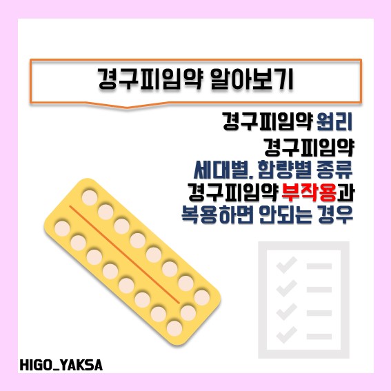  [경구피임약] 경구피임약 원리, 종류, 부작용 한번에 알아보기