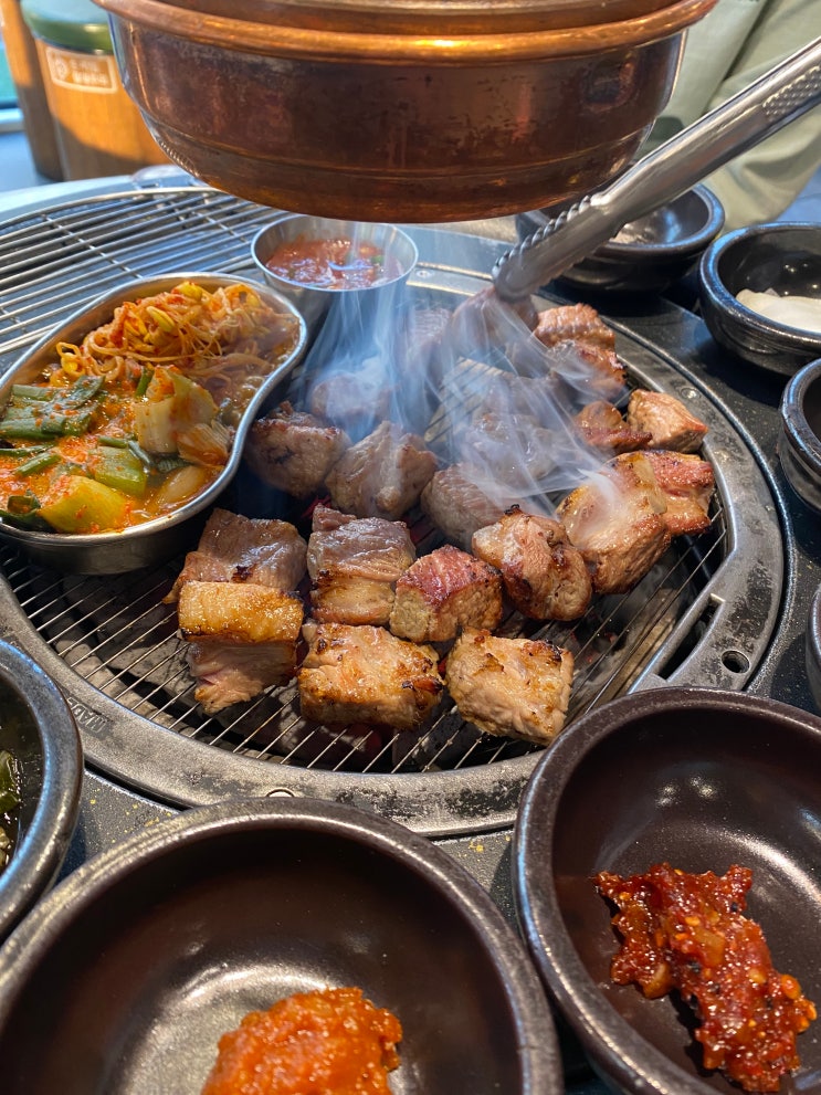  모현동 고기집 추천 / 모현동 원조 부안집에서 촉촉한 목살에, 서걱서걱 항정꽃살 먹으러!!