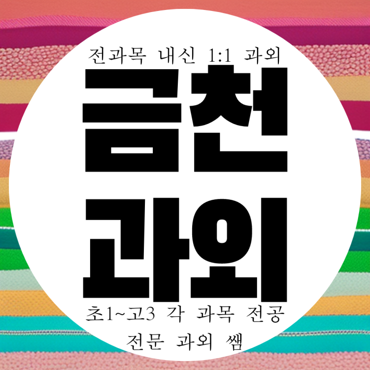  금천구 시흥동 일대일 전과목 국영수 방문 과외 시흥2동 동일여고 내신 전문 영수 일대일 과외.
