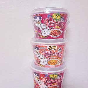 마라불닭납작당면 로제불닭납작당면 맛 비교 리뷰