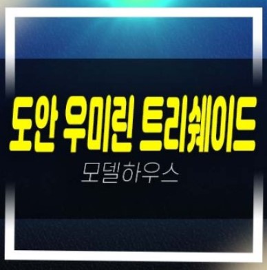  도안 우미린 트리쉐이드 용계동 도안신도시 미분양아파트 분양금액 평형대 잔여세대 견본주택 방문예약
