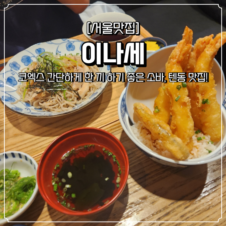  코엑스 맛집 이나세 소바