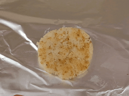  밤야식 볶음김치 라이스버거 만들기