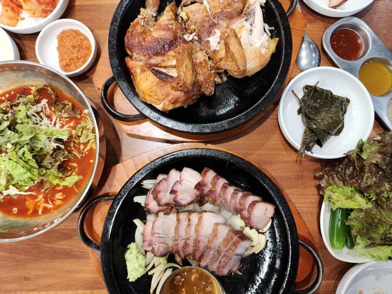 고기리맛집 대왕골 장작구이(통삼겹,누룽지닭)