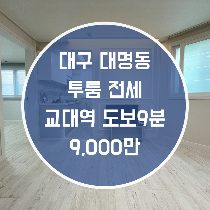  '놀면 뭐하니? 좋은방 보러오지?' 대구 남구 대명동 투룸 전세