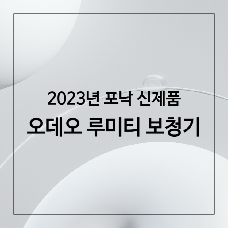 [2023년 신제품] 포낙 오데오 루미티 보청기
