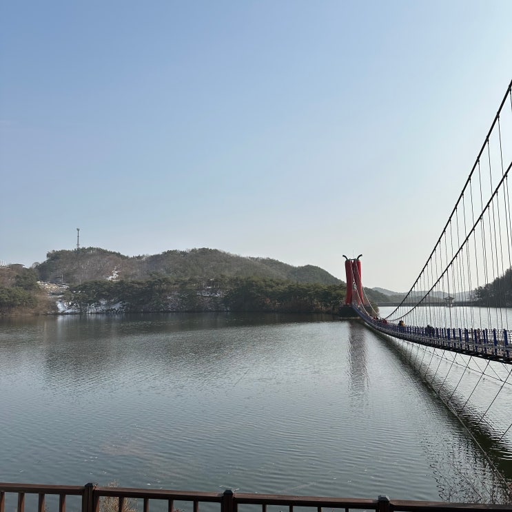  충남 여행 청양 칠갑산 천장호 출렁다리 다녀오기