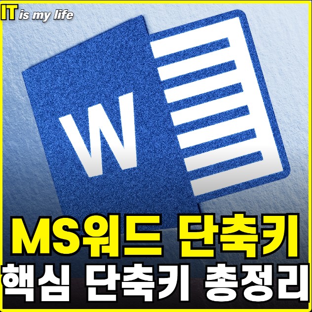  MS 워드 단축키 모음 핵심만 모은 총정리