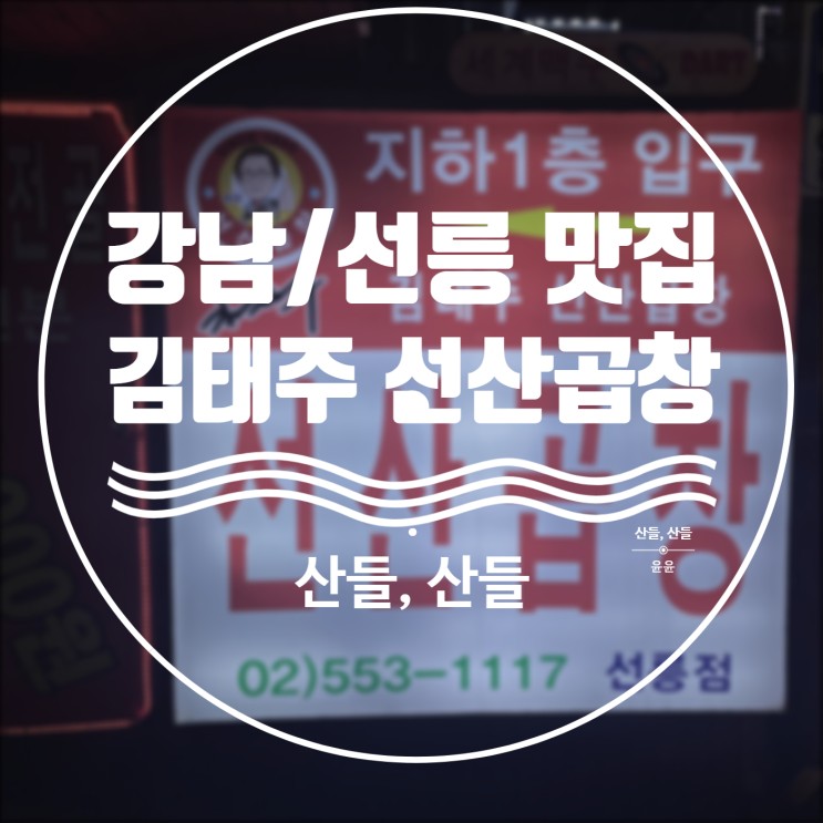 [서울 맛집] 강남/선릉 곱창전골 맛집 김태주선산곱창