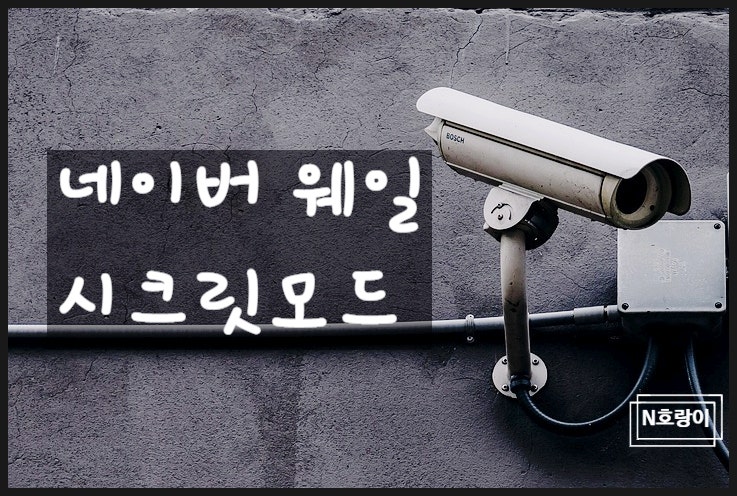 네이버 웨일 시크릿모드 여는 방법과 꿀팁들 네이버 웨일 시크릿모드 여는 방법과 꿀팁들