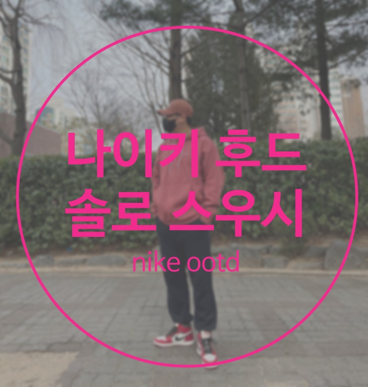  솔로 스우시 나이키 후드 [CV0552-691] 핑크가 어울리는 남자?