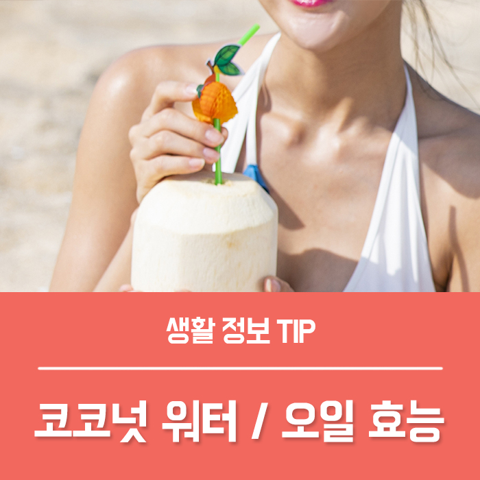  코코넛 효능 베스트 6, 코코넛오일 코코넛워터 효능