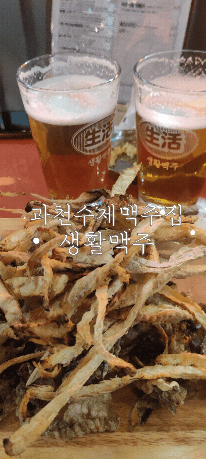  [과천]생활맥주-수제맥주맛집/4종류 수제맥주&안주3종 후기