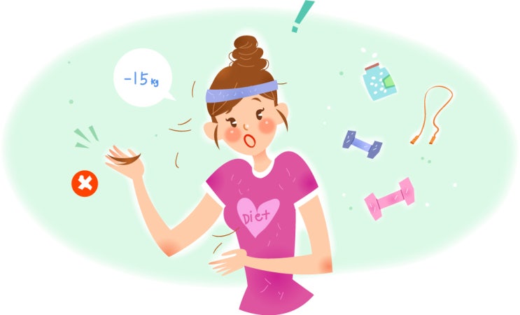  살은 빼고 싶지만 머리는 못 잃어~! 탈모 없이 다이어트 성공하려면?
