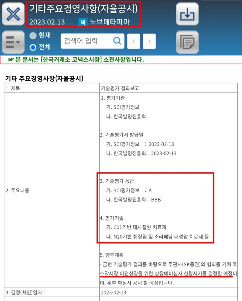 노브메타파마 기술성평가 통과! 코스닥 상장 예비심사 신청 예정! 임상 파이프라인? : 네이버 블로그