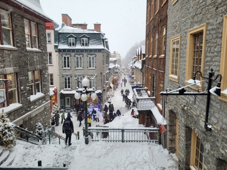 겨울 캐나다 동부 퀘벡 여행 # 북미의 유럽 프랑스풍 도시