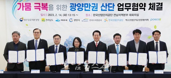  전남도, 가뭄 극복 위해 광양만권 산단 용수공급 기업·기관 뭉쳤다
