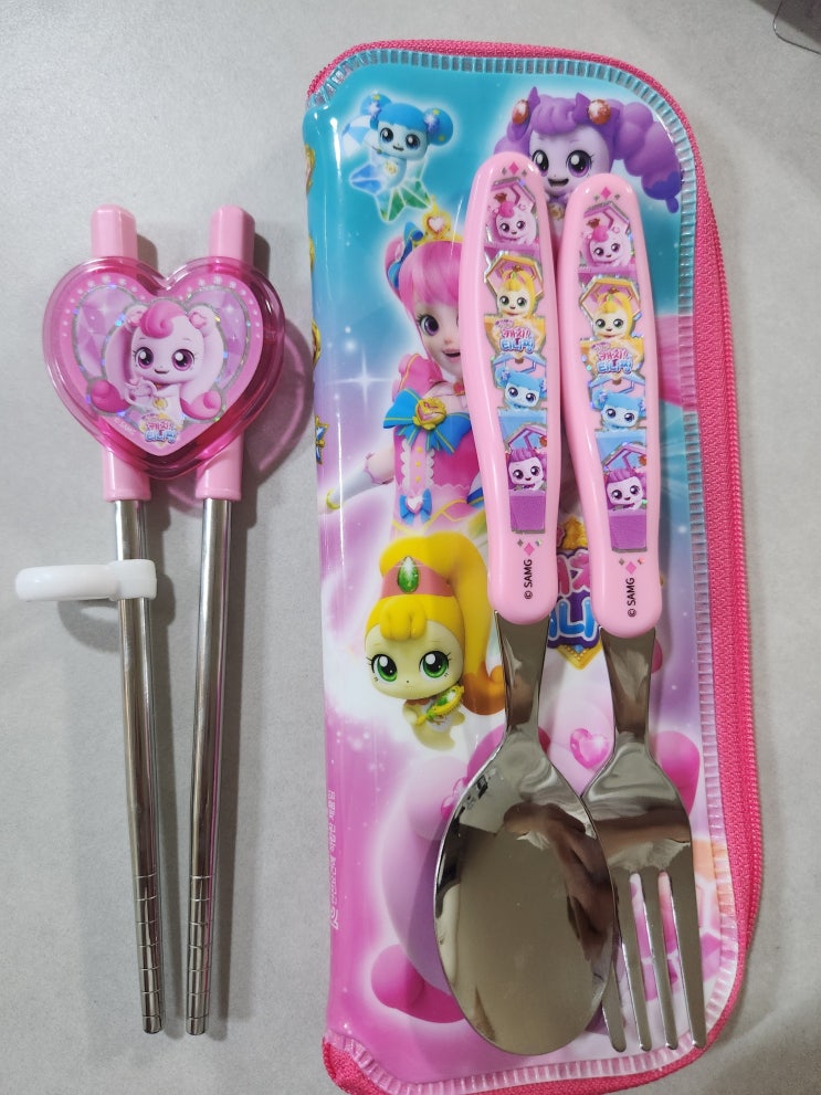  르번 캐치 티니핑 수저세트 교정 젓가락 어린이집 수저세트 추천