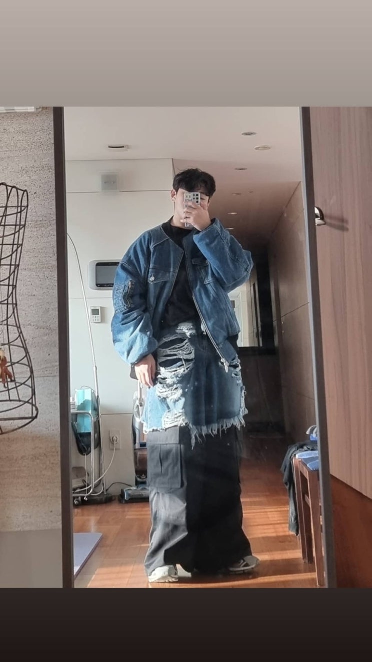  준지 23SS 컬렉션 데님 리버시블 MA-1, 데님 레이어드 컬렉션 팬츠 리뷰