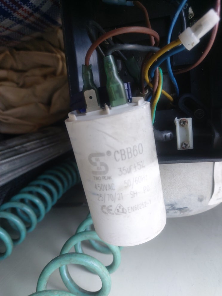  TWO PEAK CBB60 450VAC 35uF 호환콘덴서 호환캐패시터 AC콘덴서 안내