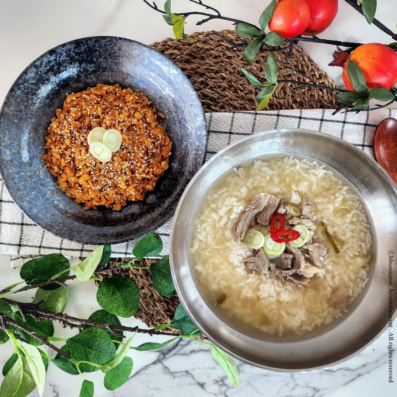 간단하게 요리하는 몽탄 양파고기 볶음밥, 돼지고기 온반 GS25, 아침식사로 최고 7